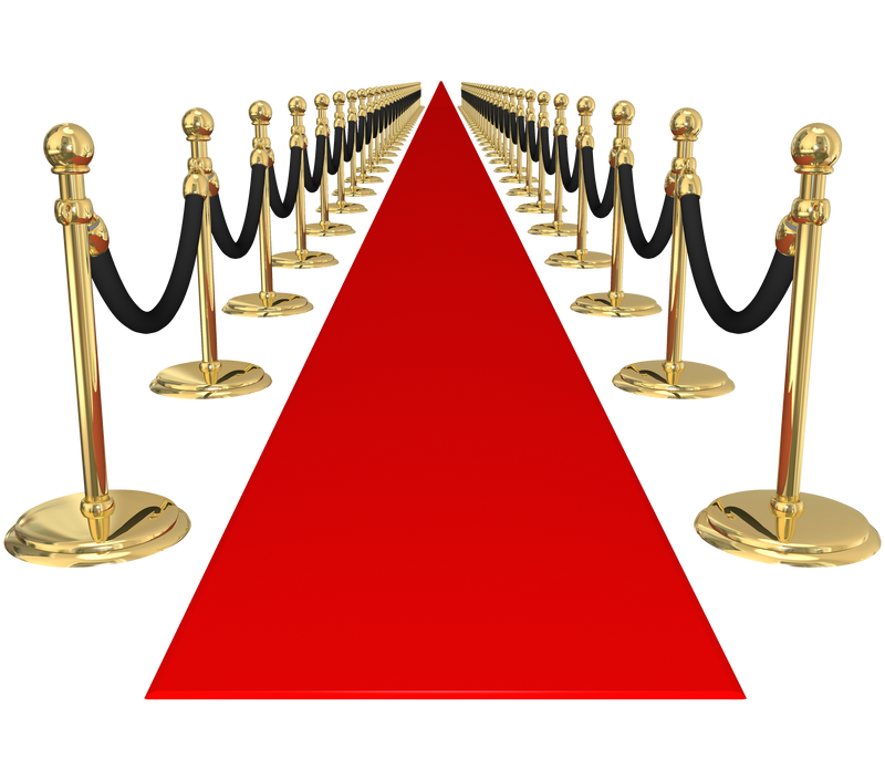 Red Carpet Gold Stanchions Exclusive VIP Party Event Invitation